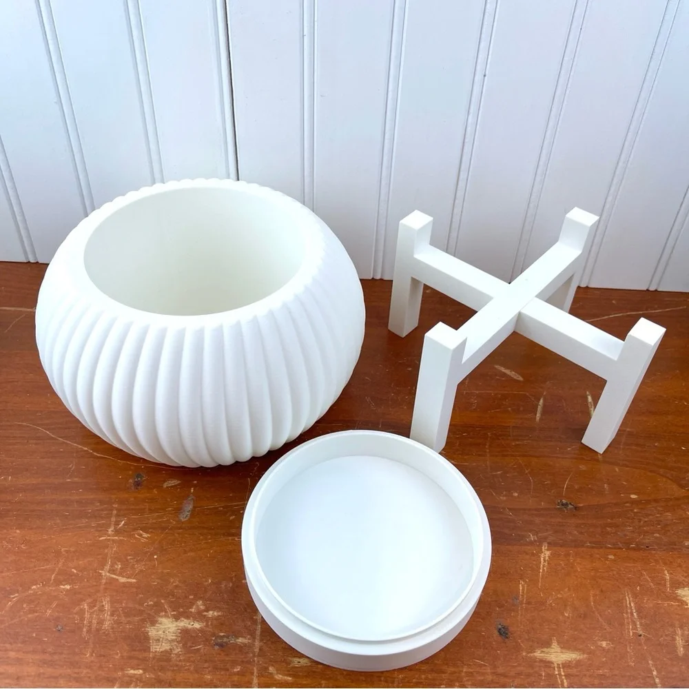Indoor Planter Pot, The Roni Planter, 3D Printed, Houseplants Pot